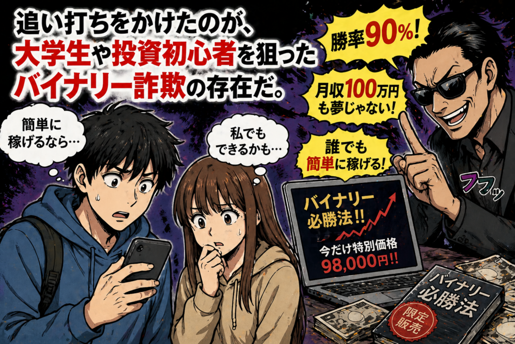 バイナリーオプションは詐欺だから