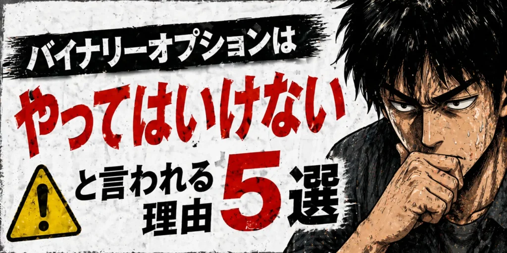 バイナリーオプションはやってはいけないと言われる理由5選