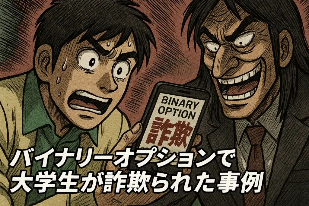 バイナリーオプションで大学生が詐欺られた事例